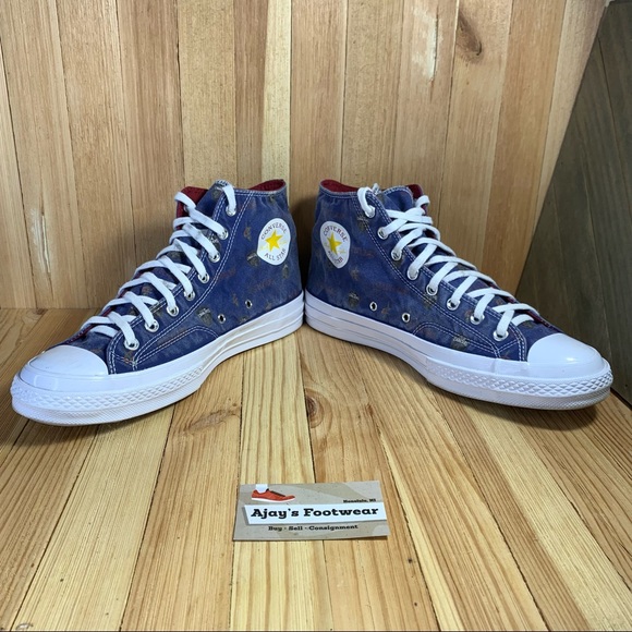 Converse Cleveland Cavaliers Chuck Taylor 70 Hi Mens Size: 10 161165C Shoes - Picture 3 of 11